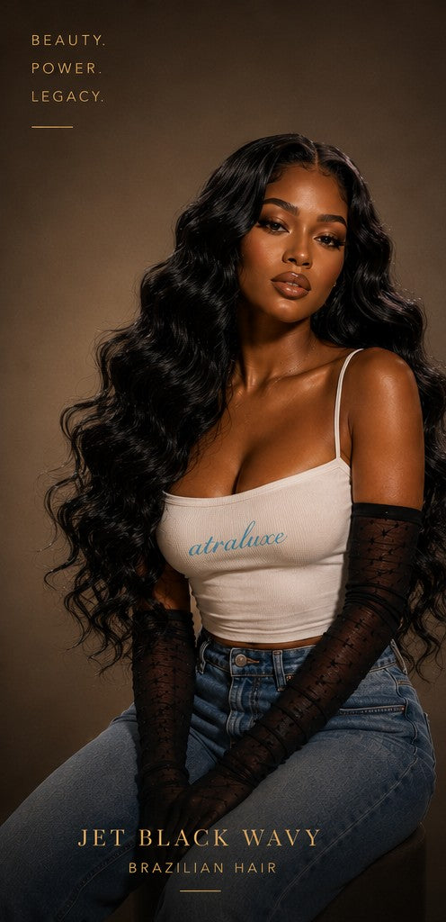 Jet Black Body Wave Bundles