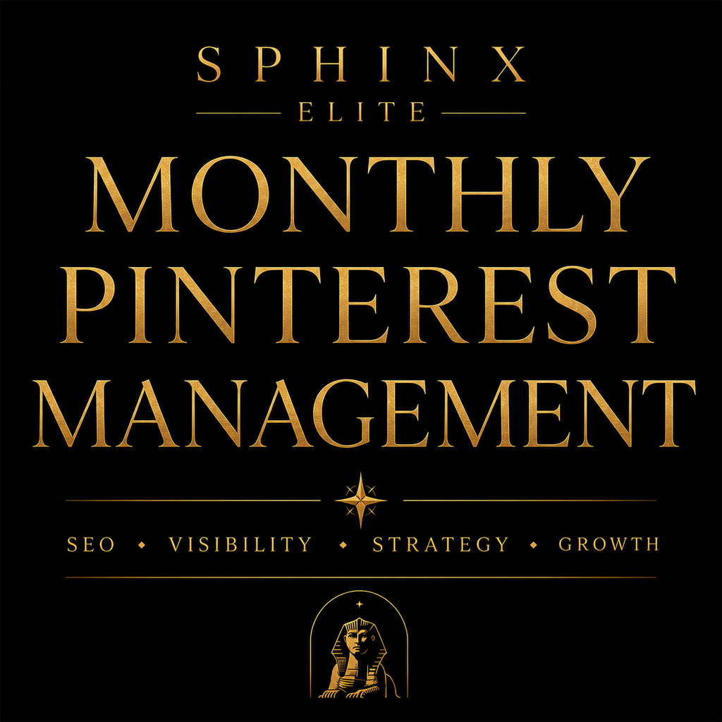 Monthly Pinterest Management
